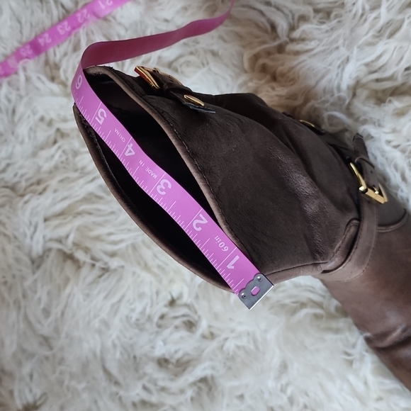 NEW! STEVE MADDEN Engage Leather Moto Booties Weathered Brown Boots - Picture 12 of 15